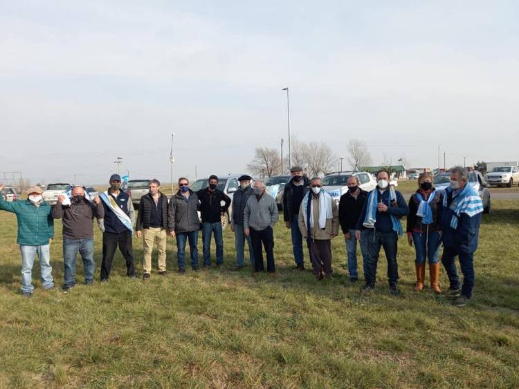 Coronel Pringles presente en la protesta del campo contra el gobierno