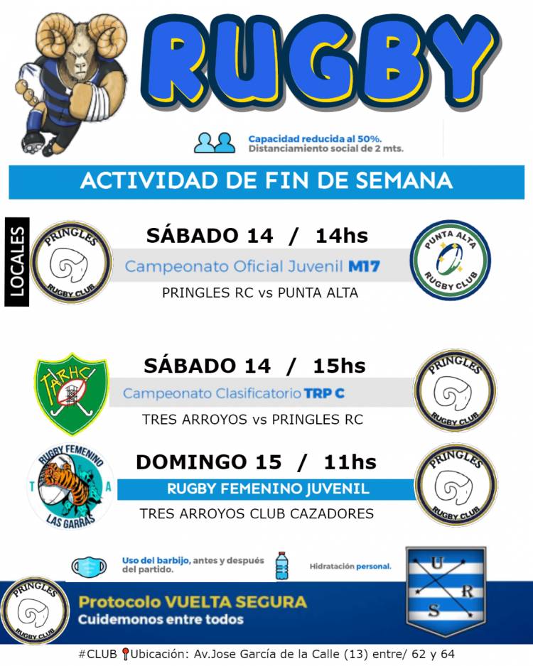 Este sábado 14 de Agosto jugamos en casa