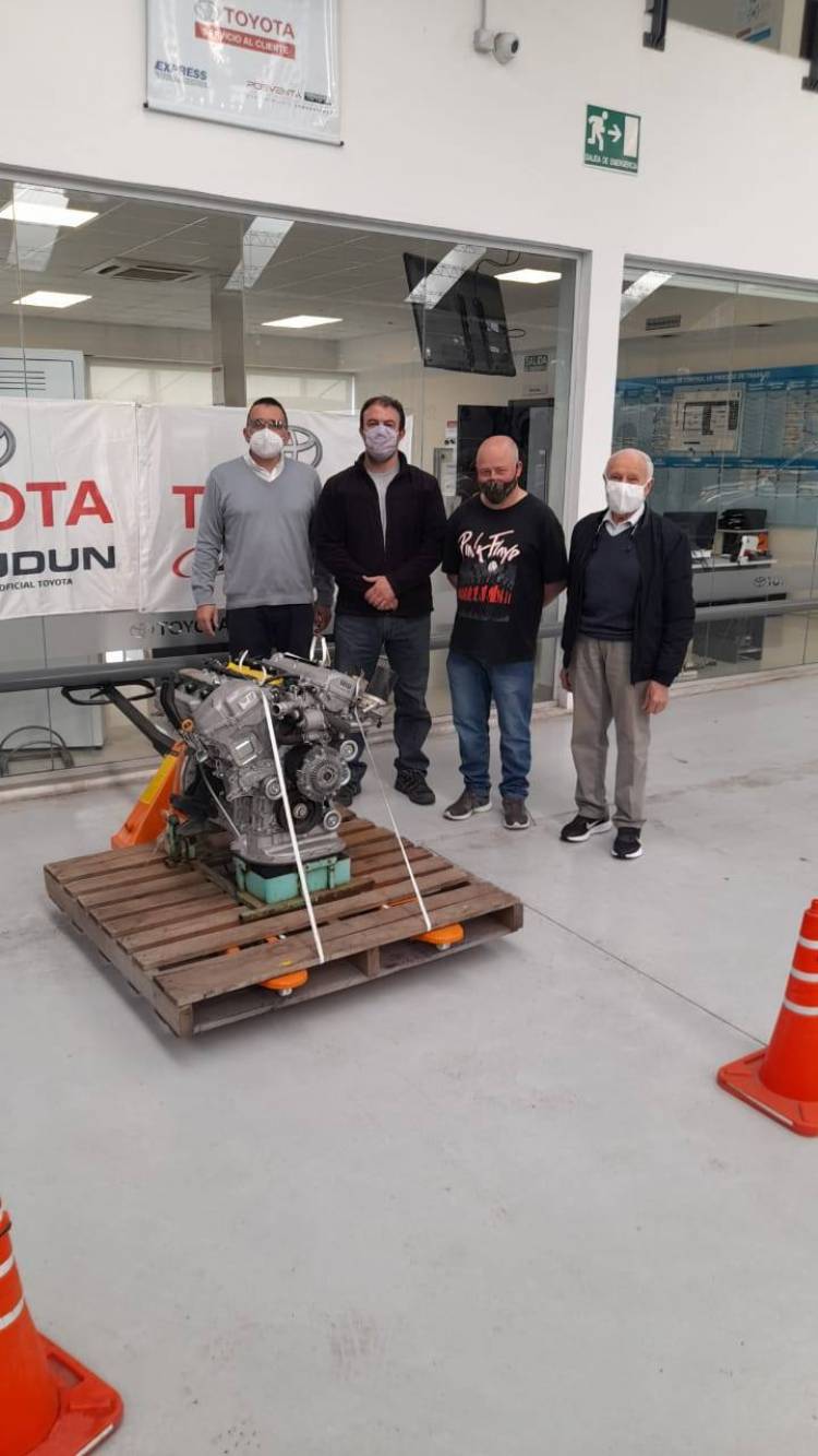 El Toyota ya llegó al centro de Pringles