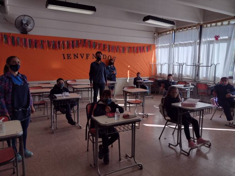 Nuevas medidas para la presencialidad plena y cuidada en las escuelas de Pringles