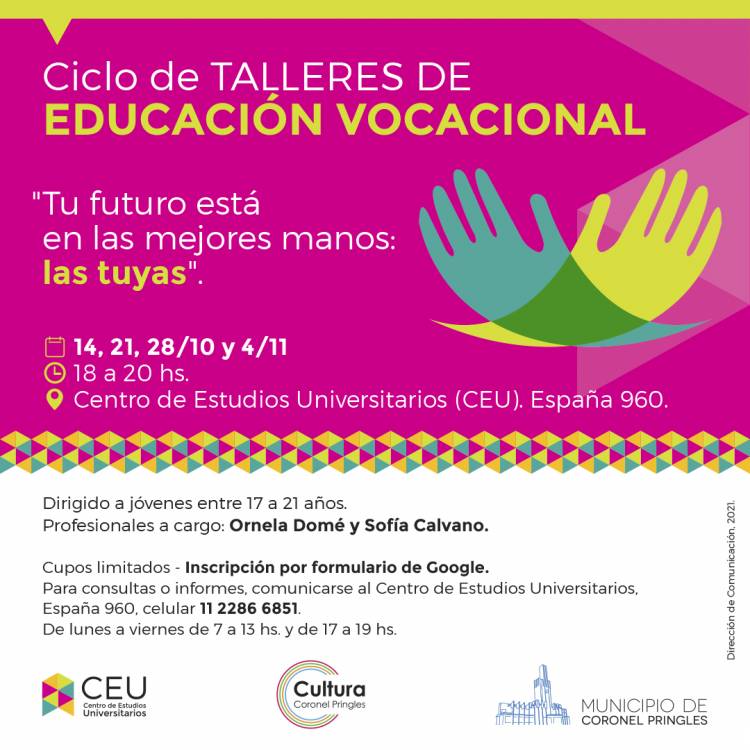 El CEU ofrecerá talleres de orientación vocacional