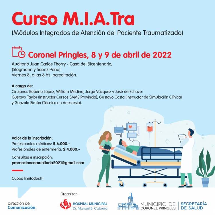 Curso M.I.A.T.R.A (Módulos Integrados de Atención del Paciente Traumatizado)