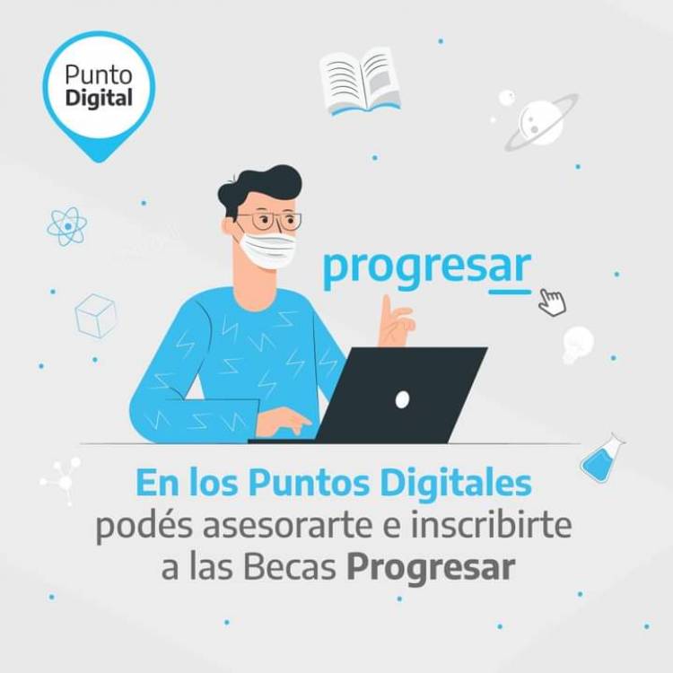 En el Punto Digital de Pringles se pueden inscribir a las Becas Progresar 
