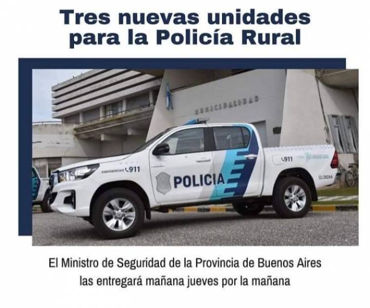 Berni entregará tres unidades al CPR local