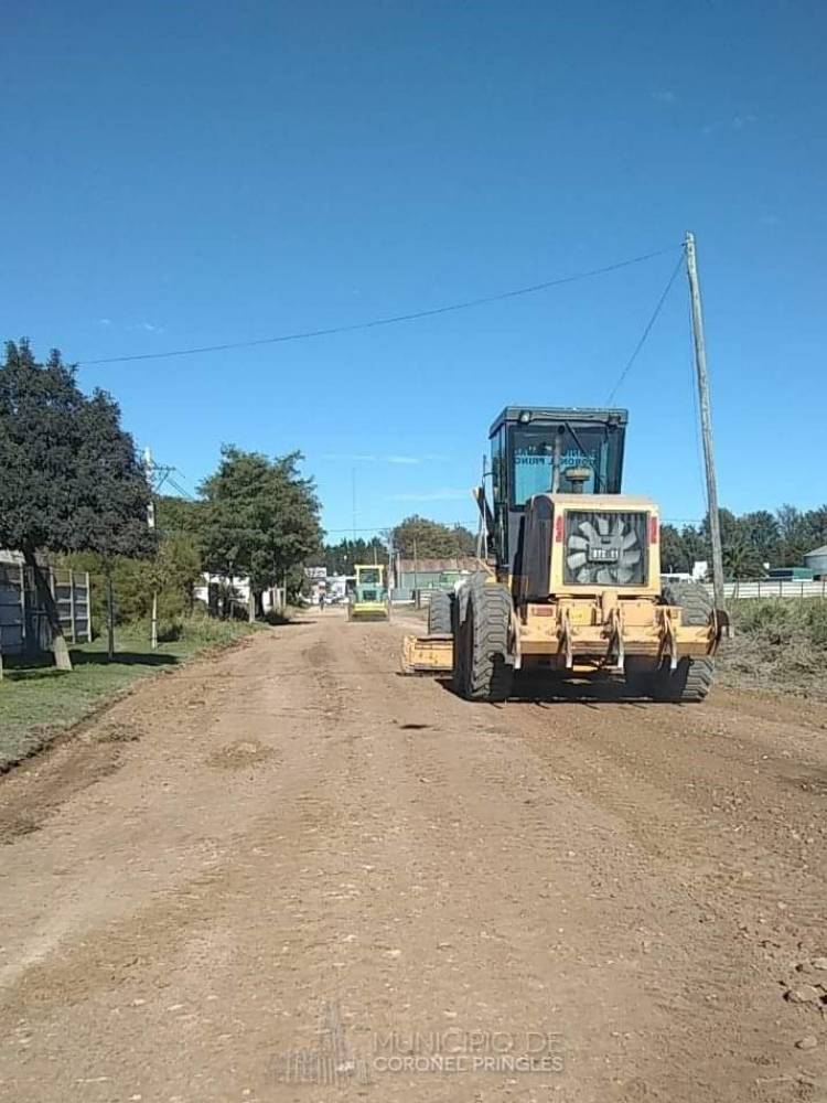 Trabajos en calles de tierra