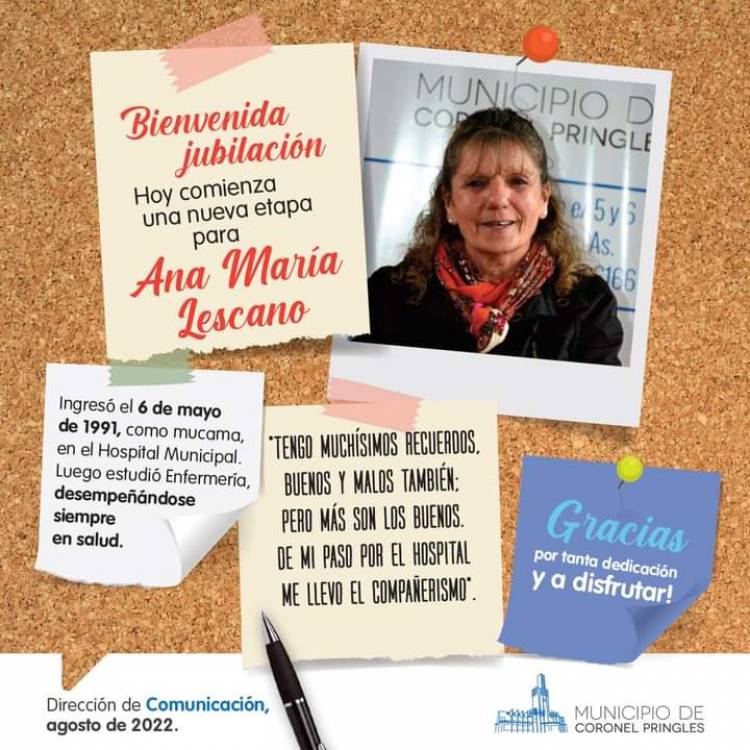 Hoy comienza una nueva etapa Ana María Lescano