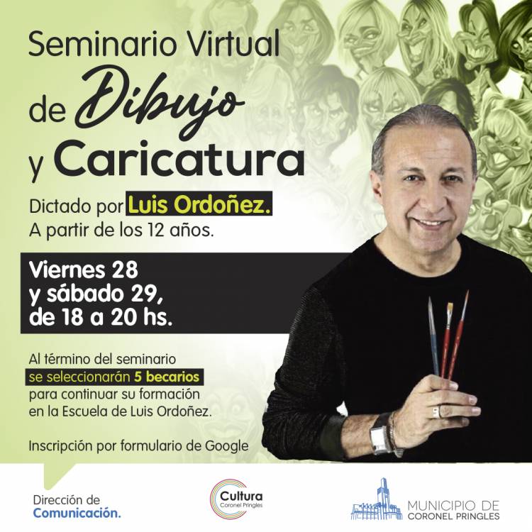 Seminario virtual de caricaturas y dibujos a cargo de Luis Ordoñez
