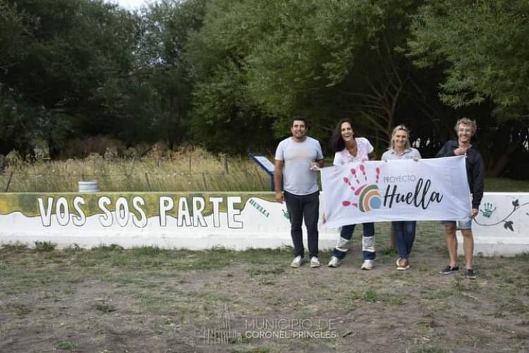 Sendas del Pillahuincó: se inauguró una nueva intervención del Proyecto Huella