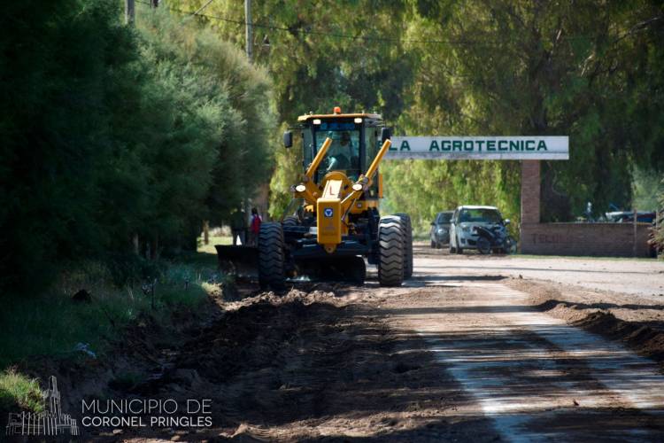Avanza los trabajos de la futura ciclovía en cercanías a la Agro