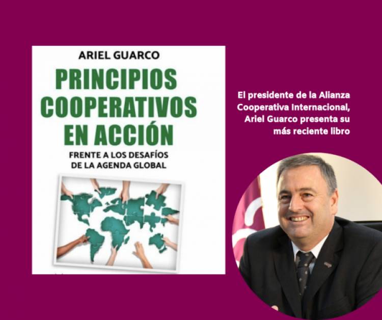 Ariel Guarco presentará "Principios Cooperativos en Acción Frente a los Desafíos de la Agenda Global" en la Feria del Libro