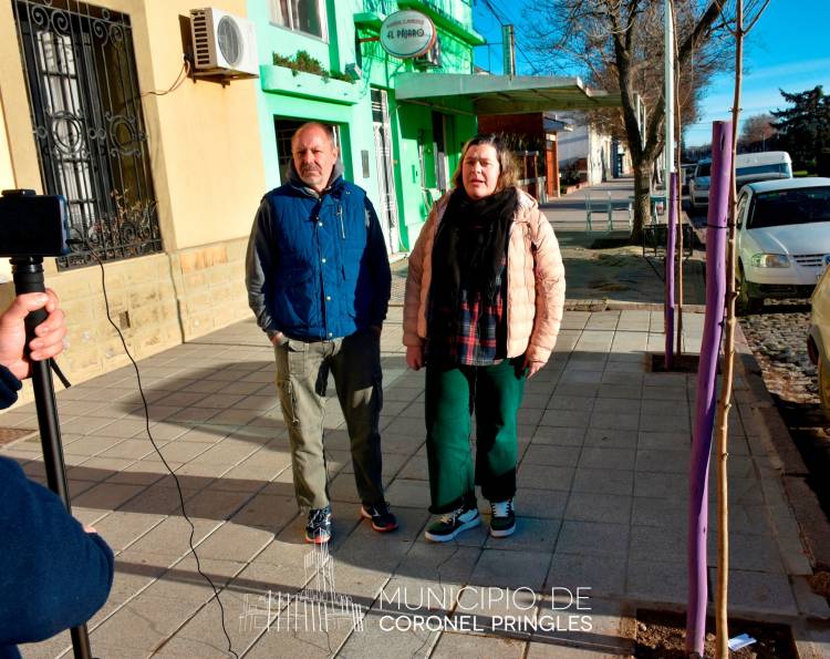 La Dirección de Ambiente y Espacio Público comenzó una nueva campaña de plantación de árboles en la ciudad