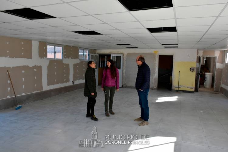 La Intendenta Interina Valeria Barruti recorrió las obras en el Balneario