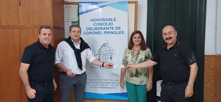 Donación a institución de Pringles