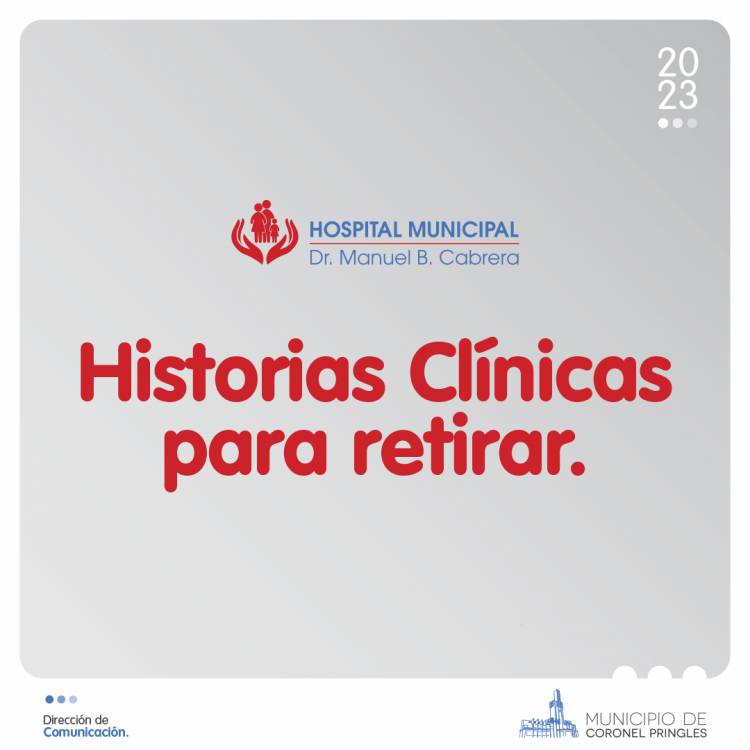 Historias clínicas para retirar 