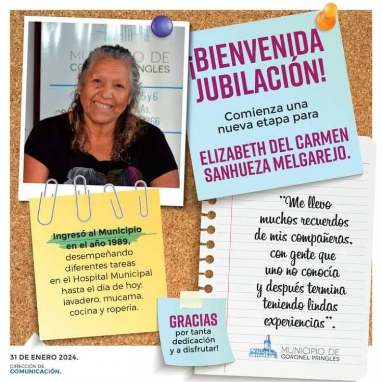 Hoy comienza una nueva etapa para Elizabeth del Carmen Sanhueza Melgarejo