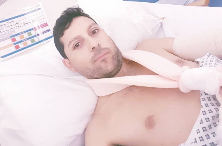 Nico Covatti fue operado con éxito