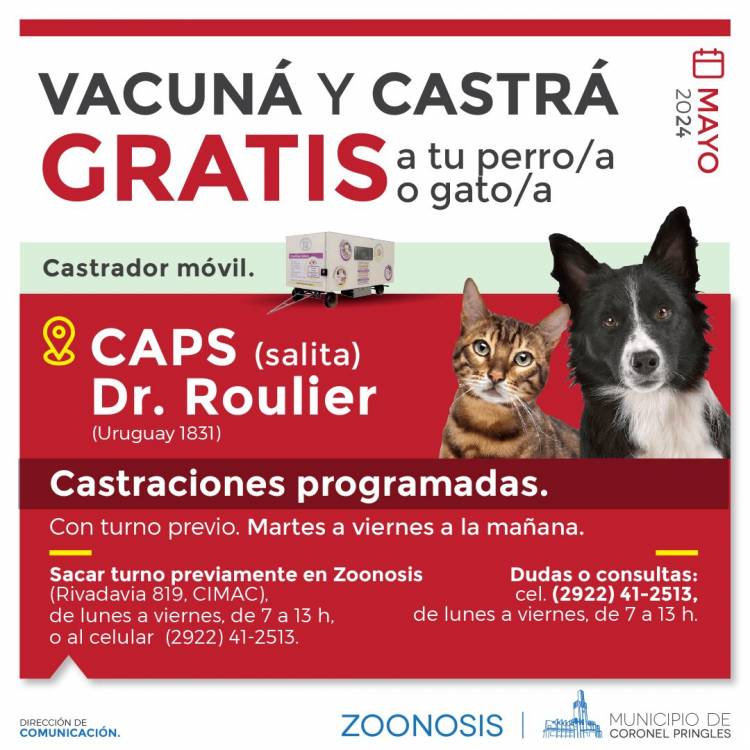 Campaña mensual de castración y de vacunación