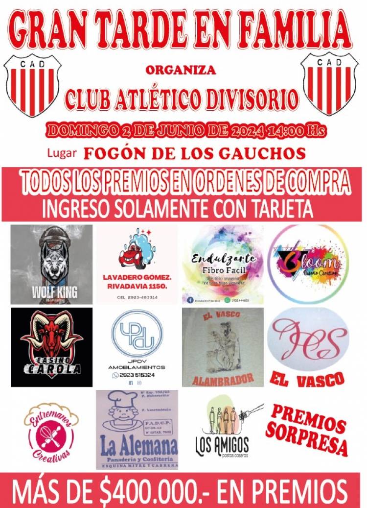 Este domingo, bingo del Club Divisorio