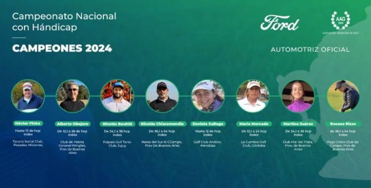 Alberto Obejero Campeón Nacional de Golf