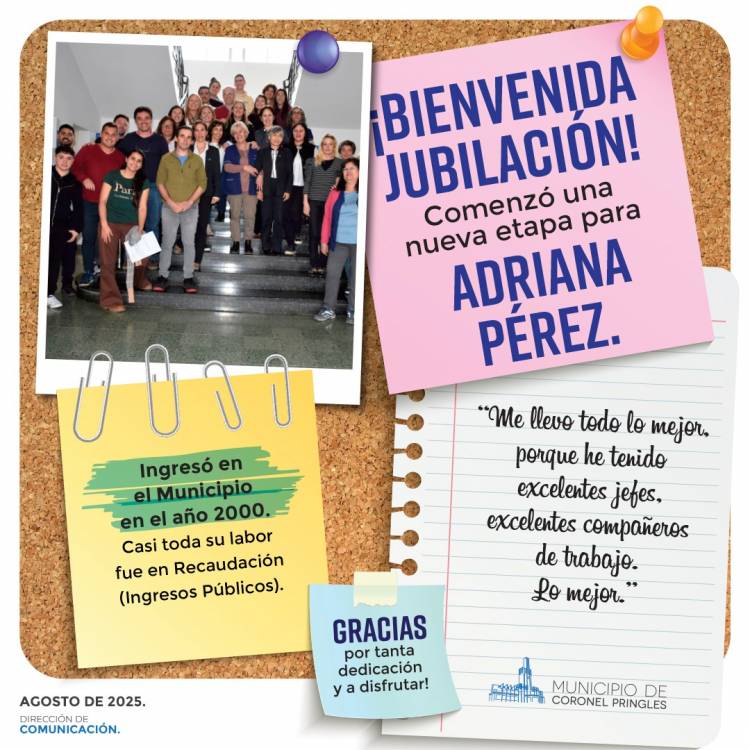 Hoy comienza una nueva etapa para Adriana Pérez