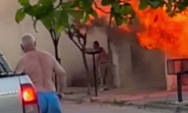 Navidad dramática en Pringles: un hombre resultó gravemente herido en un incendio