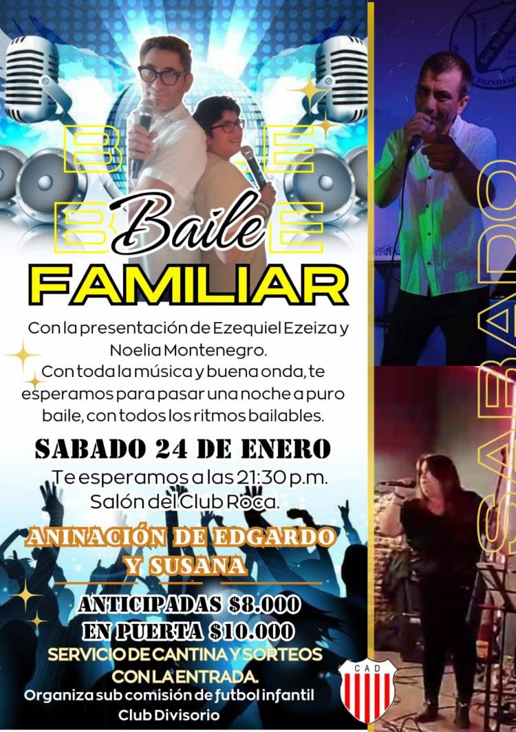 Este sábado 24-Baile Familiar!!!