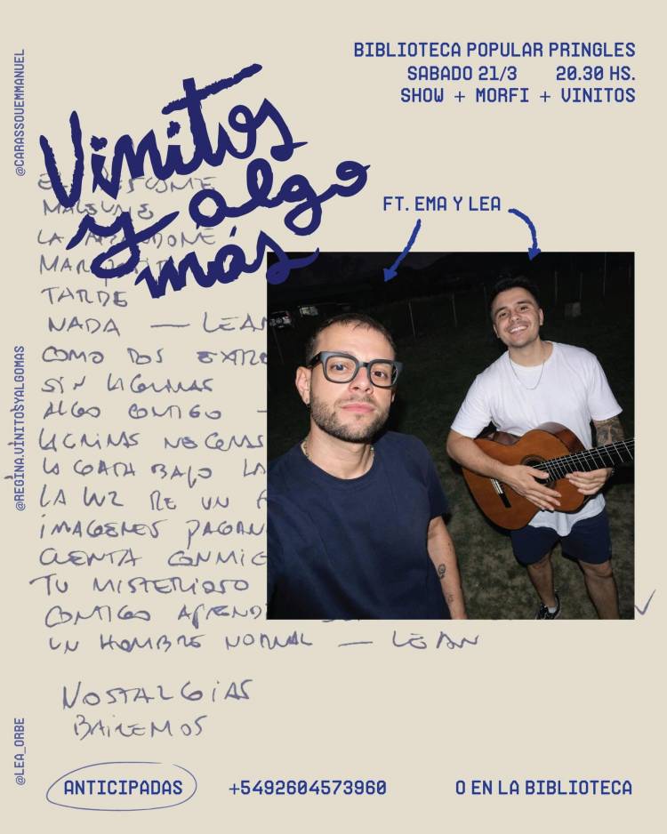 Este Sábado: Evento "Vinitos y algo más"