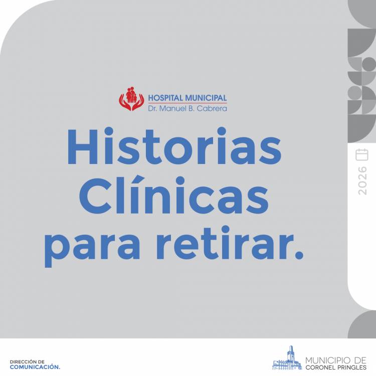 Historias clínicas para retirar