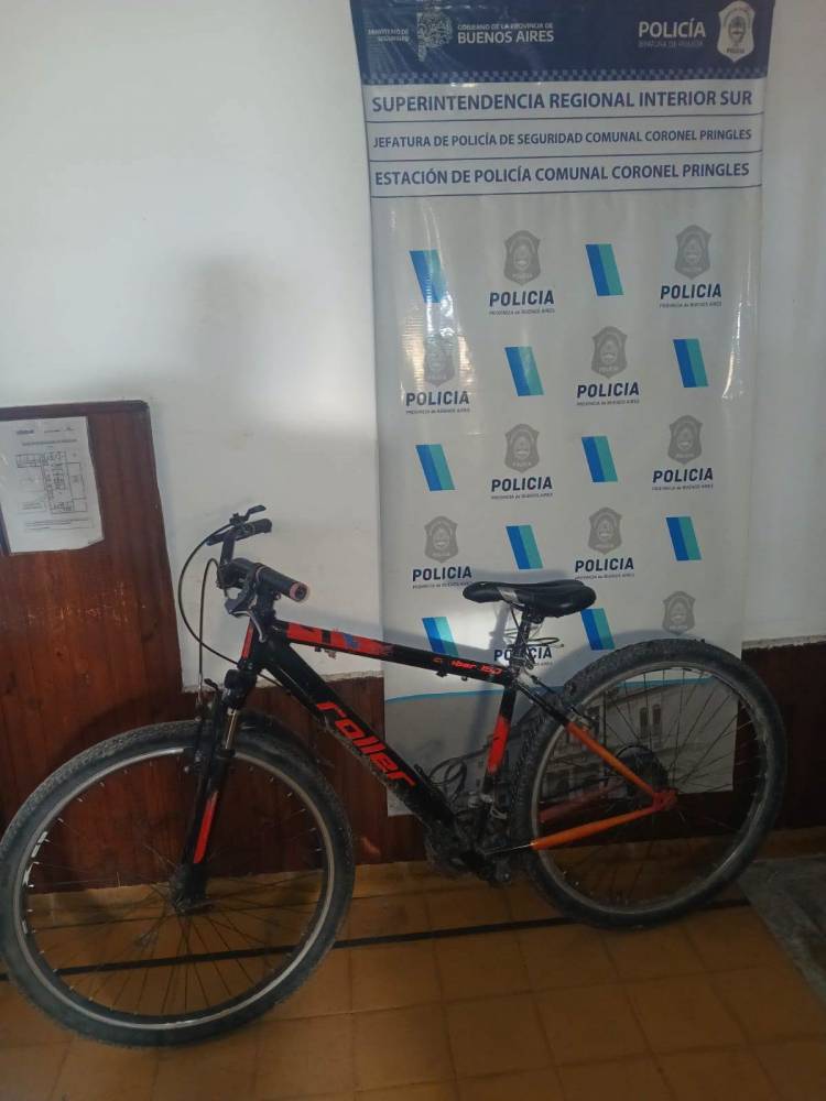 Policial: Bicicleta sustraída y recuperada