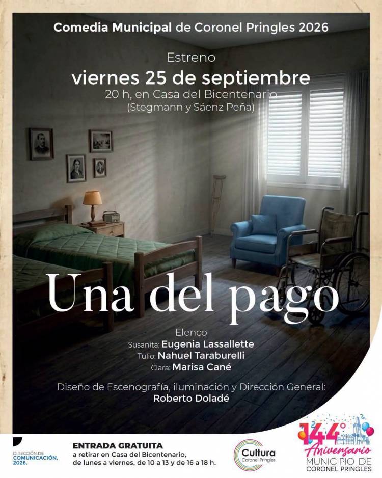 Llega "Una del pago", la nueva obra de la Comedia Municipal
